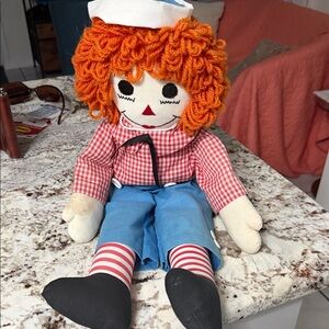 Classic Rag Doll with Orange Hair. Raggedy Andy